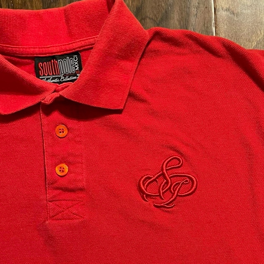 Vintage Southpole Polo Shirt Large Y2K Streetwear